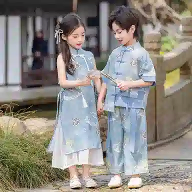 米囹汉服 儿童夏季古风 中小童