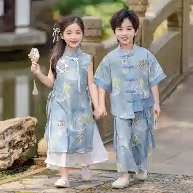 米囹汉服 儿童夏季古风 中小童