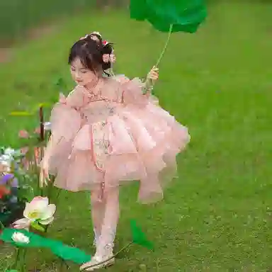 儿童款米囹儿童礼服 中国风