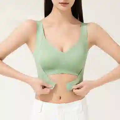 顶瓜瓜 前扣提拉上托小胸聚拢薄款无钢圈胸罩防下垂内衣文胸 女款