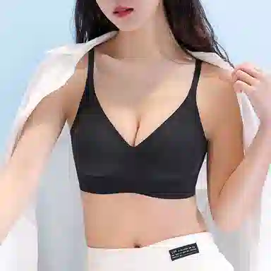 顶瓜瓜 夏季薄款小胸聚拢胸罩无痕无钢圈透气防下垂内衣文胸 女款