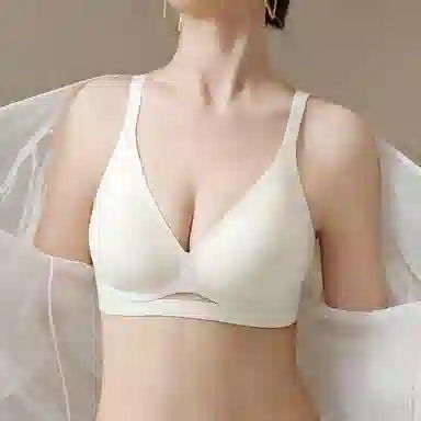 欧迪芬 纯色舒适聚拢收副乳软支撑文胸 女款