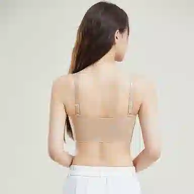 欧迪芬 裸感无痕轻薄透气亲肤柔软上托聚拢防下垂收副乳波浪下摆隐形不透夏季清凉款文胸 女款