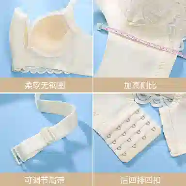 欧迪芬 纯欲蕾丝舒适聚拢上托无钢圈美背文胸 女款