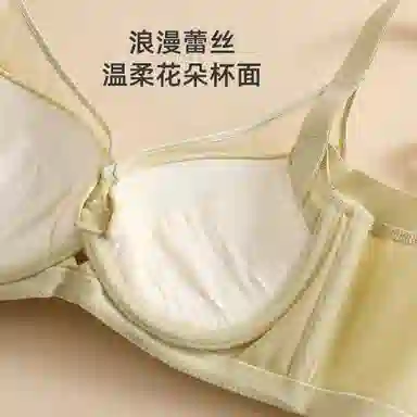 欧迪芬 亲肤透气小胸显大聚拢上托收副乳防下垂软支撑蕾丝时尚文胸 女款