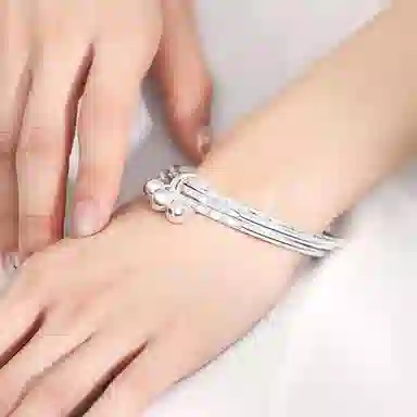 谧月珠宝 新中式国风三生三世系列  浪漫轻奢显年轻高级小众 日常通勤时尚 合金 手镯 男女同款情侣款