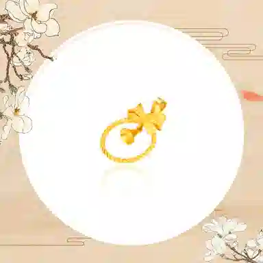 谧月珠宝 在逃公主系列 新中式轻奢精致大气优雅设计高级感 久不掉色蝴蝶结铃铛 合金 项坠/吊坠 男女同款情侣款