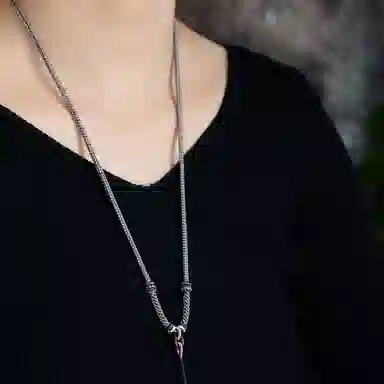 谧月珠宝 平安纳福 国潮风轻奢精致大气简约创意设计高级感手工八股编织绳幸福美满百搭必备饰品 编绳 项链 男女同款情侣款