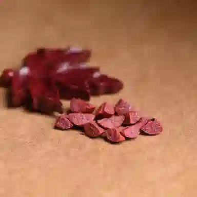 谧月珠宝 新中式古风枫叶优雅国风复古 再造辰砂朱砂 吊坠 男女同款情侣款