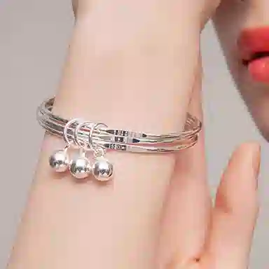 谧月珠宝 新中式国风三生三世系列  浪漫轻奢显年轻高级小众 日常通勤时尚 合金 手镯 男女同款情侣款