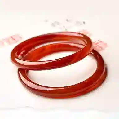 谧月珠宝 古风 新中式 国潮 复古 温婉大气 小众 汉服旗袍叠戴 玛瑙 手镯 男女同款情侣款
