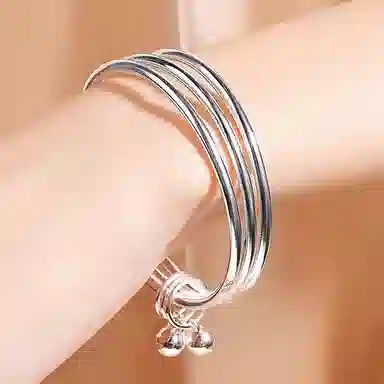 谧月珠宝 新中式国风三生三世系列  浪漫轻奢显年轻高级小众 日常通勤时尚 合金 手镯 男女同款情侣款