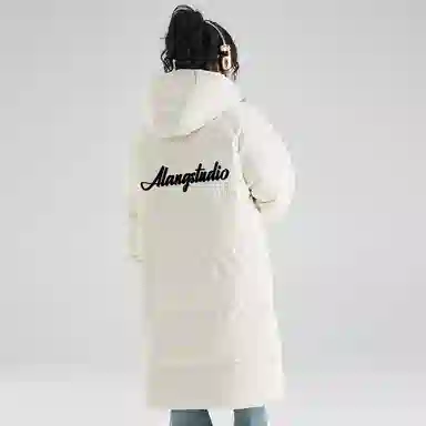 徐太浪 中长款冬季连帽加厚保暖情侣棉衣冬装外套棉服 男女同款