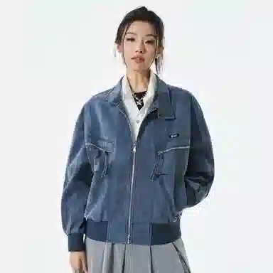 徐太浪 美式高街复古水洗牛仔外套潮牌休闲高级感春秋上衣潮夹克 男女同款