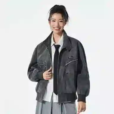 徐太浪 美式高街复古水洗牛仔外套潮牌休闲高级感春秋上衣潮夹克 男女同款