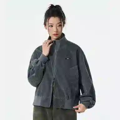 徐太浪 美式复古条纹高级感秋季宽松休闲痞帅外套夹克 男女同款