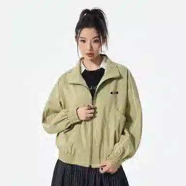 徐太浪 美式复古翻领春秋季潮流宽松休闲百搭工装外套夹克 男女同款