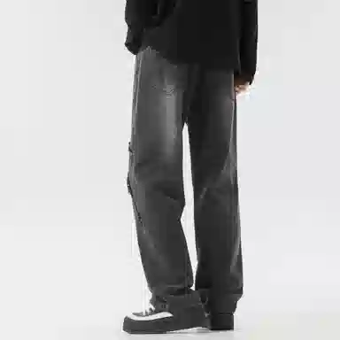 Xu Tailang Vintage Washed Denim Jeans