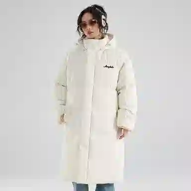 徐太浪 中长款冬季连帽加厚保暖情侣棉衣冬装外套棉服 男女同款