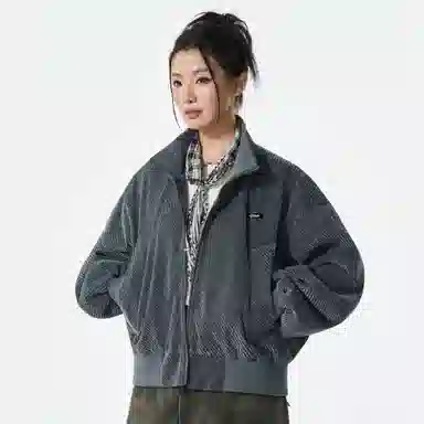 徐太浪 美式复古条纹高级感秋季宽松休闲痞帅外套夹克 男女同款