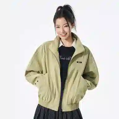 徐太浪 美式复古翻领春秋季潮流宽松休闲百搭工装外套夹克 男女同款
