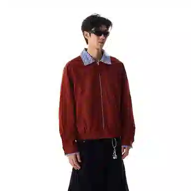 稻草人 潮流经典时尚复古日系百搭夹克 男女同款