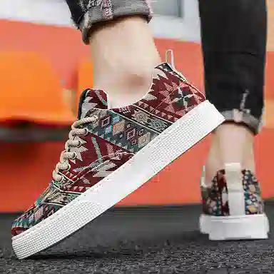 时尚百搭 日常通勤 防滑透气 低帮 板鞋 男款