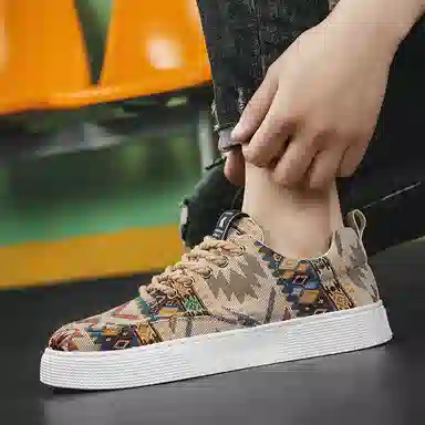 时尚百搭 日常通勤 防滑透气 低帮 板鞋 男款