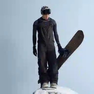 南恩 专业快捷穿脱加绒直筒背带滑雪裤 男女同款