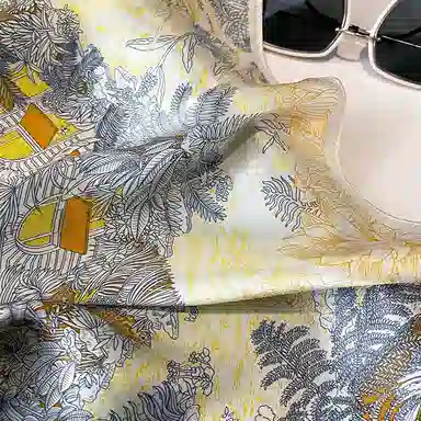 纳兰杜 百搭时尚高级感穿搭减龄法式 桑蚕丝 丝巾 女款