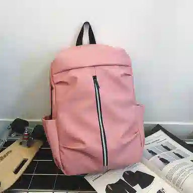 米囹 纯色多功能登山酷 大容量百搭学生户外运动耐磨耐用单品男女同款 轻盈 双肩包 常规 灰色/黑色/粉红色/红色