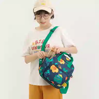 云朵工厂 花学家印花 涤纶 双肩包 男女同款情侣款