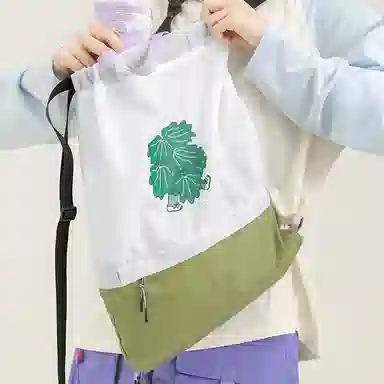 云朵工厂 花学家雨林印花束口袋 锦纶 双肩包 男女同款情侣款