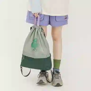 云朵工厂 花学家雨林印花束口袋 锦纶 双肩包 男女同款情侣款