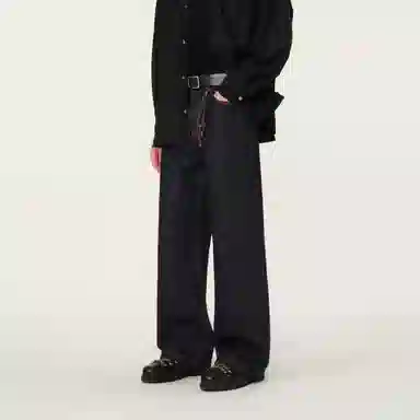 FORNINES Vintage Washed Logo Jeans