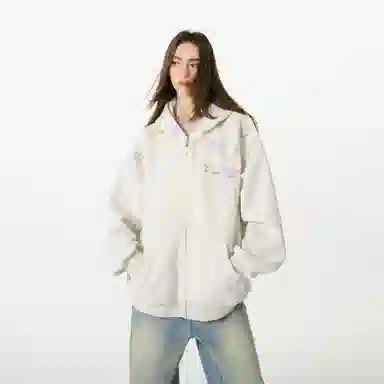 FORNINES Embroidered Hoodie Jacket