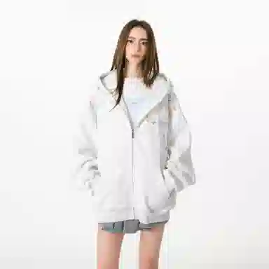 FORNINES Embroidered Hoodie Jacket