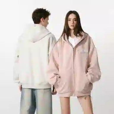 FORNINES Embroidered Hoodie Jacket