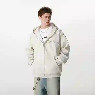 FORNINES Embroidered Hoodie Jacket