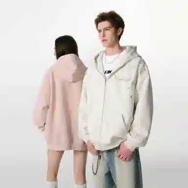 FORNINES Embroidered Hoodie Jacket