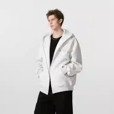 FORNINES Embroidered Hoodie Jacket