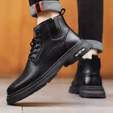 公牛魅力 加绒英伦风复古 短筒 马丁靴 男女同款