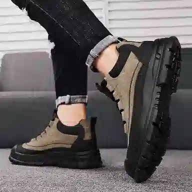 公牛魅力 耐磨保暖 加绒户外运动 雪地靴 男款