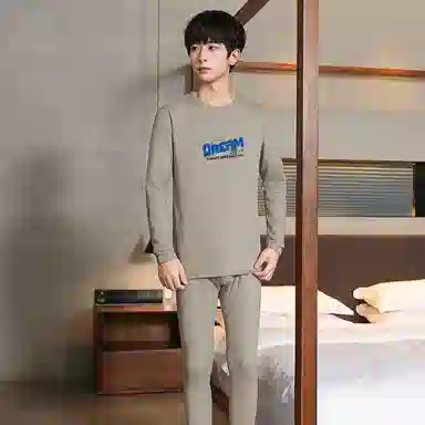 贴身领域 青少年内衣羊绒蚕丝德绒秋衣秋裤打底秋线衣线裤冬季保暖套装 男款