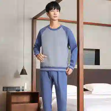 贴身领域 加绒加厚内衣防寒可外穿打底保暖套装 男款