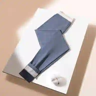 贴身领域 加厚加绒打底纯色长裤保暖裤 男款