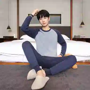 贴身领域 加绒加厚内衣防寒可外穿打底保暖套装 男款