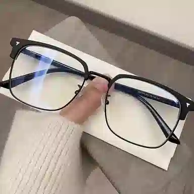 Anxious Retro Semi-Rimmed Optical Glasses