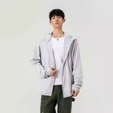 户外旅游钓鱼必备轻薄连帽百搭外套防晒服 男女同款