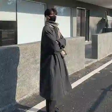 Hepburn Style Wool Coat